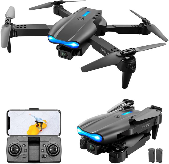 Drone E99 K3 Pro RC Drone with 4K Dual Camera, Mini Drone for Kids and Adults, RC Quadcopter with 3D Flips, Obstacle Avoidance, Trajectory Flight,