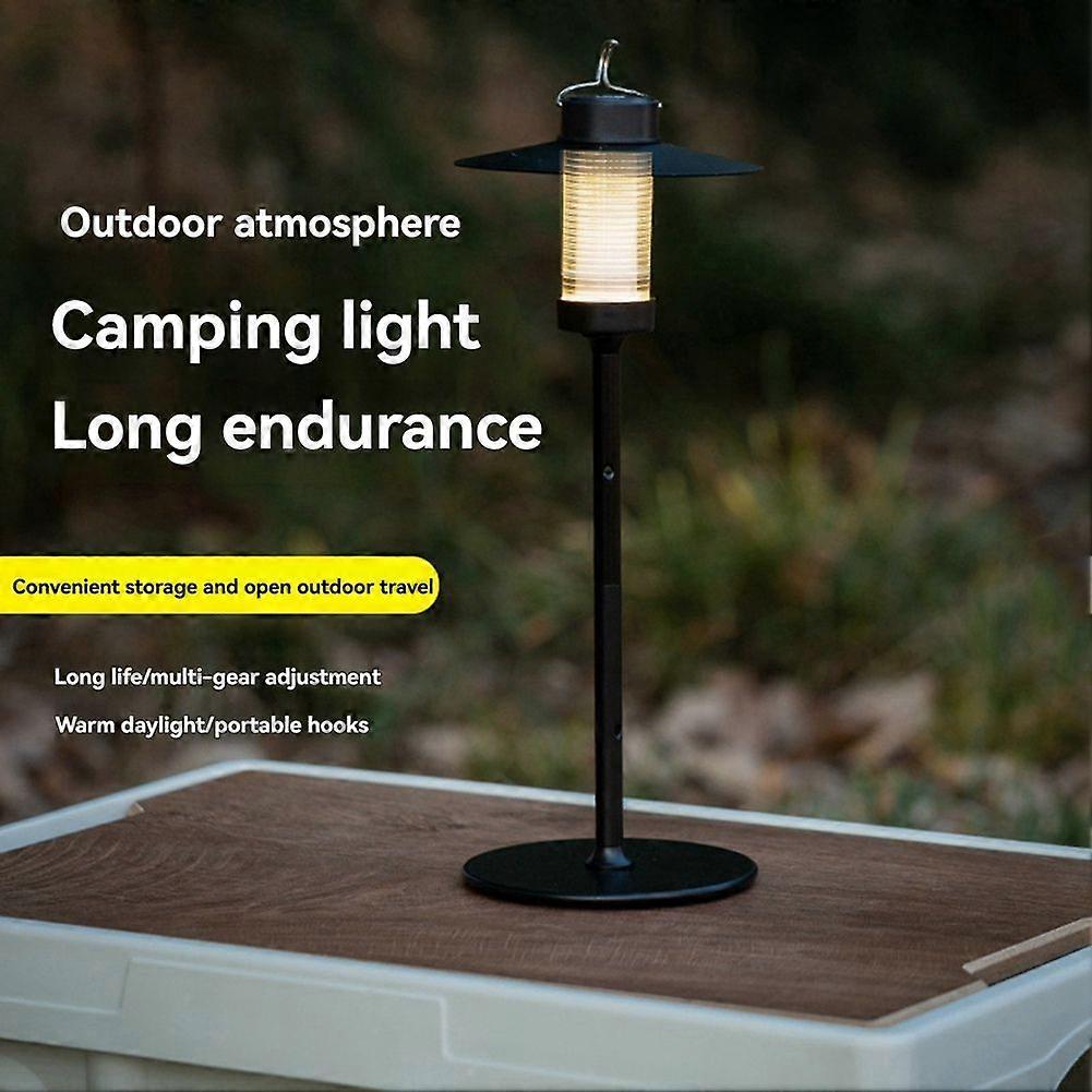 Outdoor Camping Desktop Atmosphere Light Portable Camping Decorative Lights Retro Camp Tent Light Portable Hanging Lamp Portable Lamp