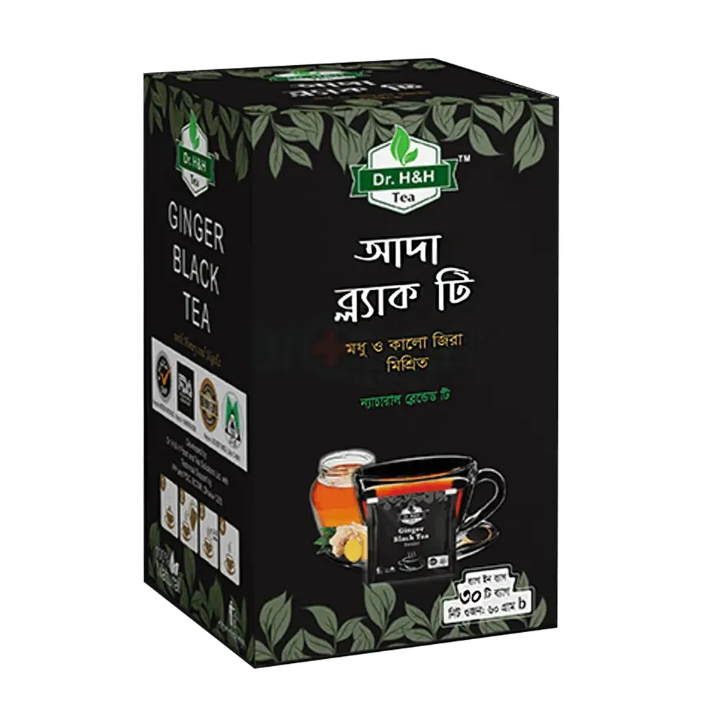 Dr. H&H Ginger Black Tea - 30 Tea Bags 60gm
