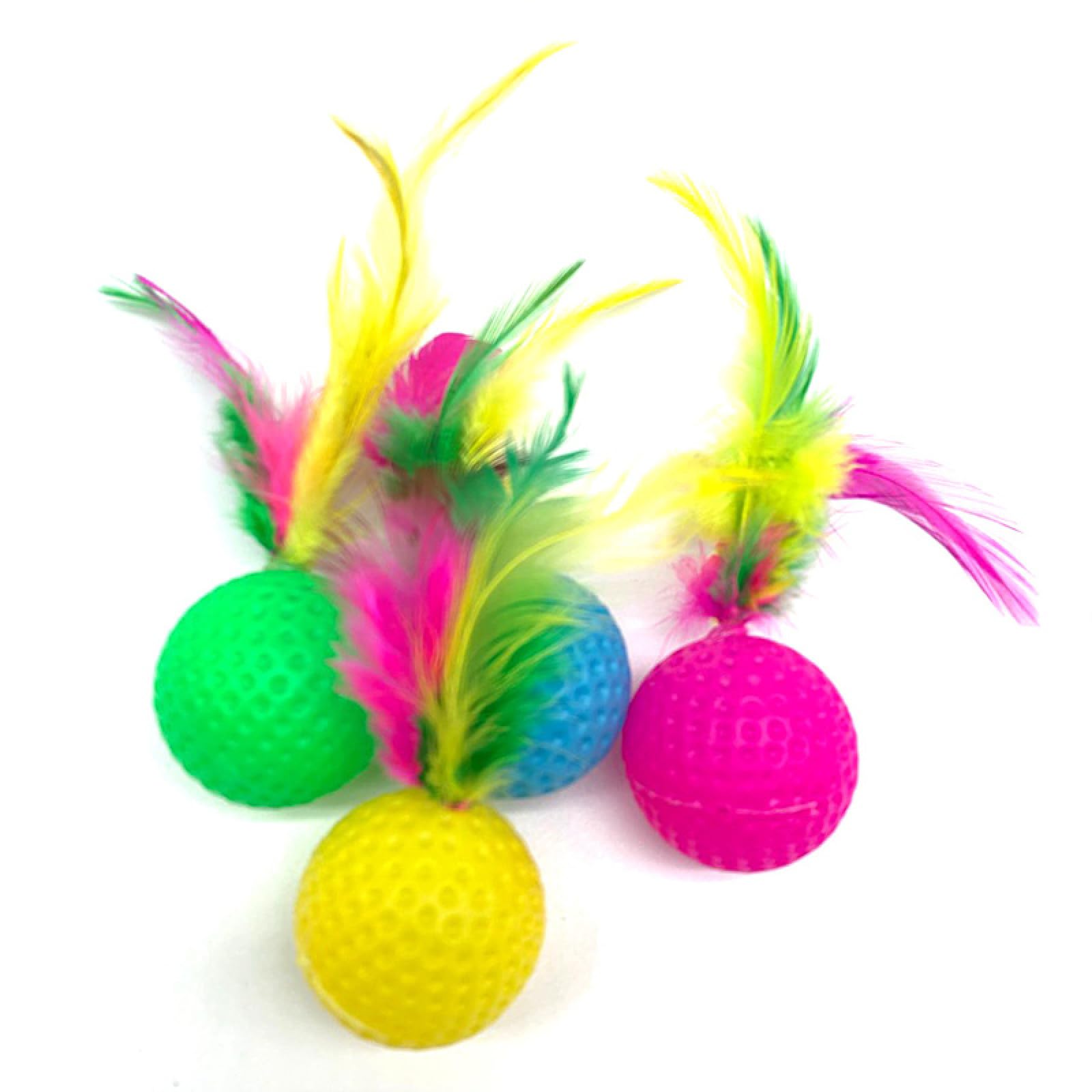 Colorful Golf Interactive Ball with feature Cat Toy 1pcs
