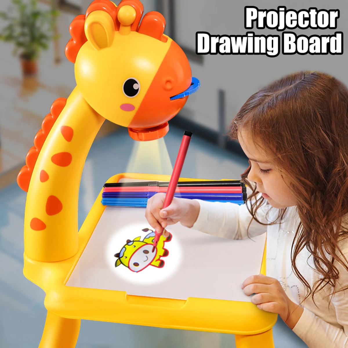 Children Learning Desk Trace and Draw Projector Art Drawing Board Projection Tracing Painting Table Toy Early Educational Gift for Boys Girls Over 3 Year Old - Baby Toys - Baby Toys