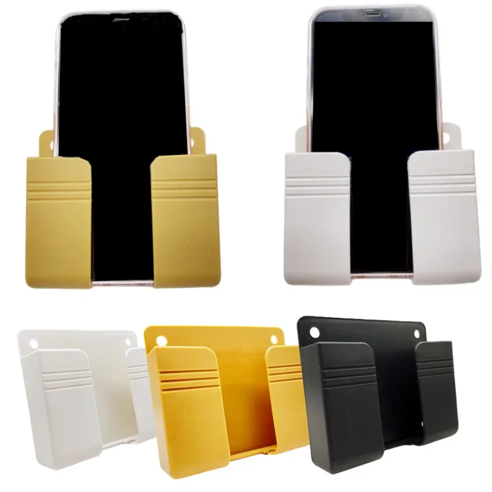 1PCS Wall Mounted Organizer Box Punch Free TV Remote Control Storage Mounted Phone Plug Wall Holder