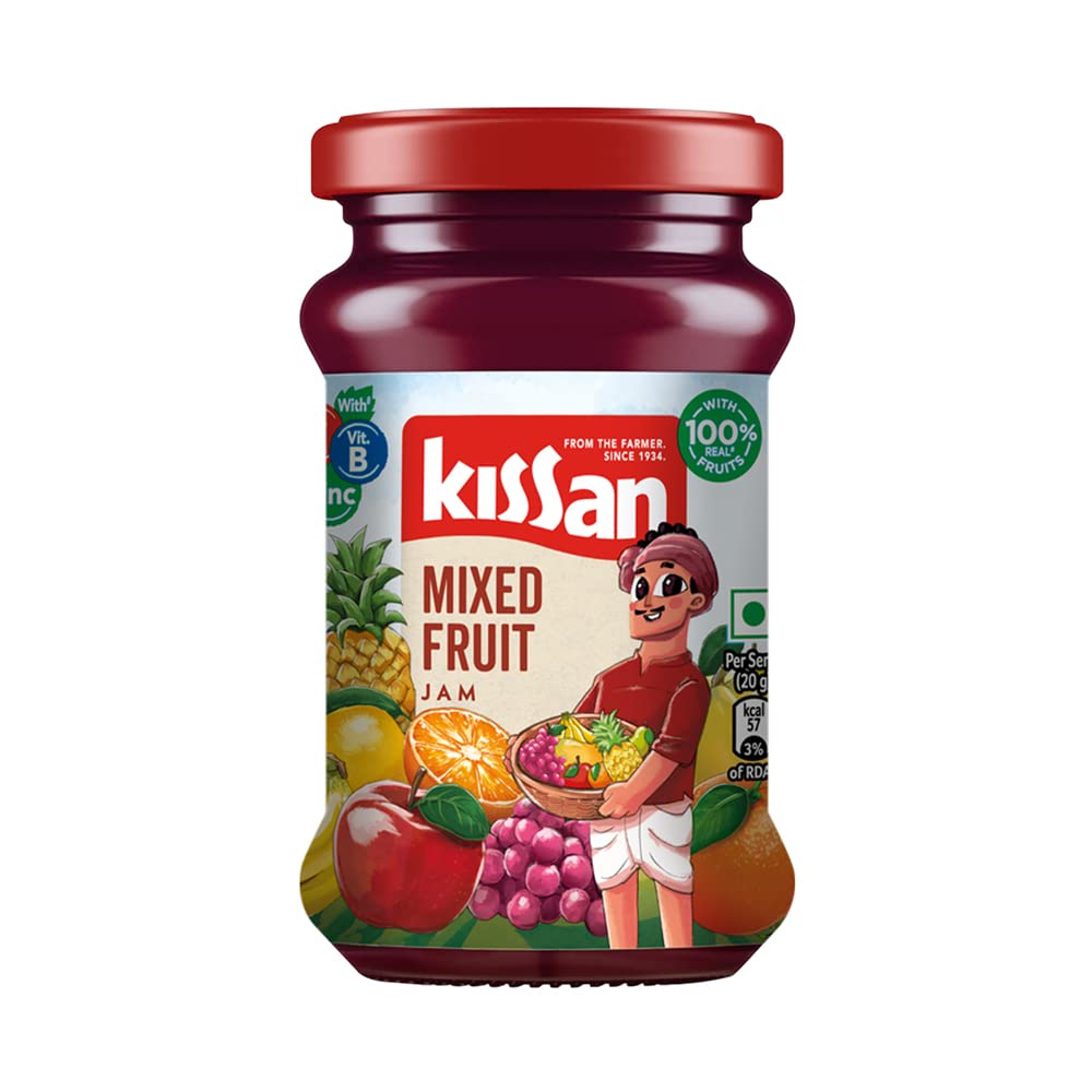 Mixed Fruit Jam , With Real Fruit Ingredients,