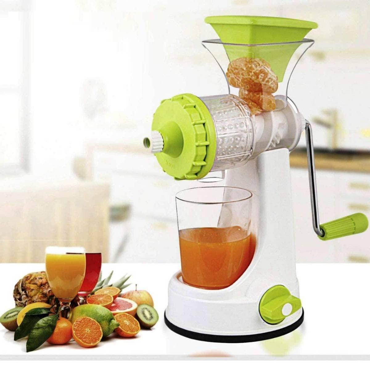 Food Grade Plastic Fruit and Vegetable Hand Juicer(Color:- Multiple)