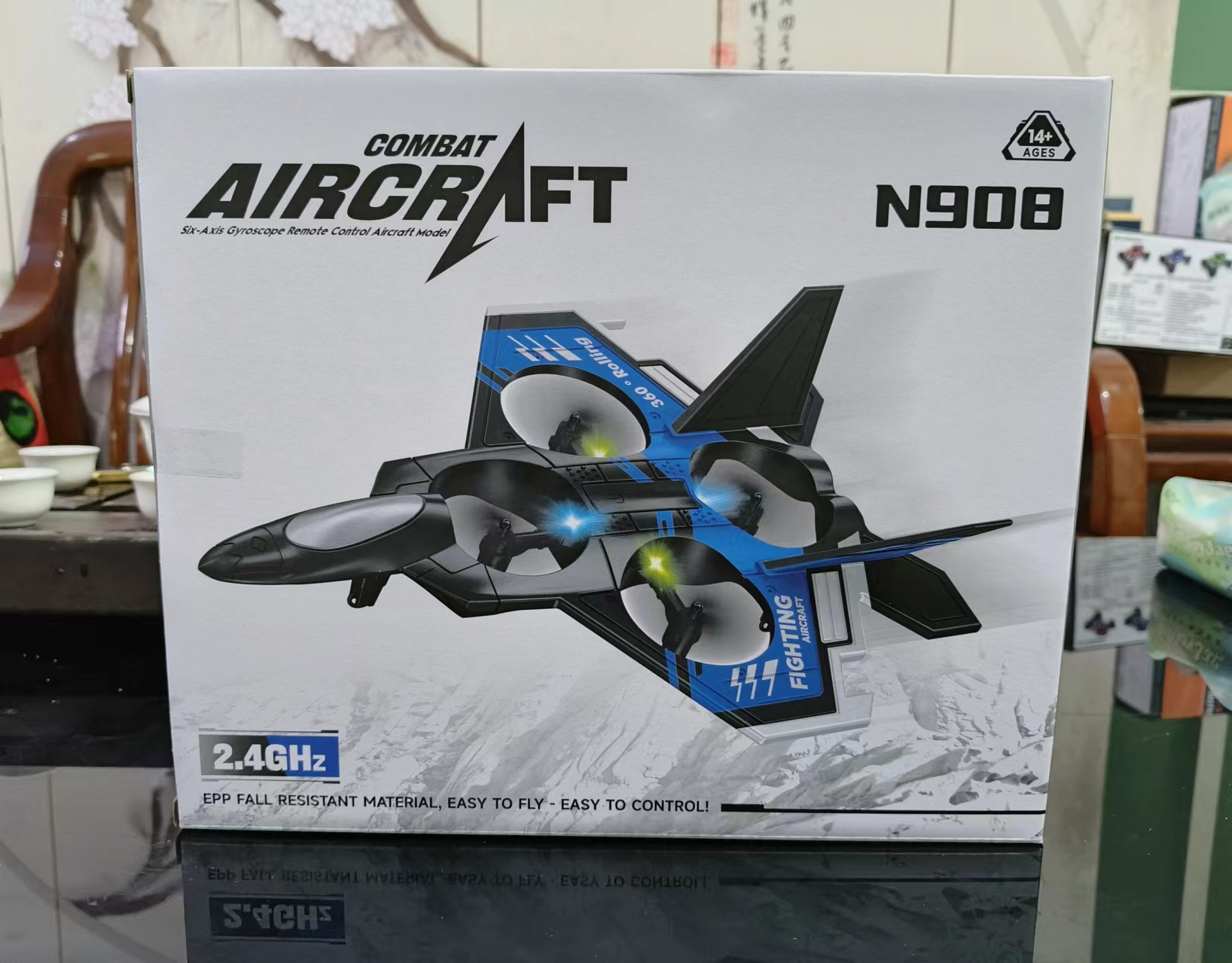N908 Drone for Kids and Beginners RC Plane with Light Remote Control Airplane Quadcopter Helicopter Auto Hovering 3D Flip