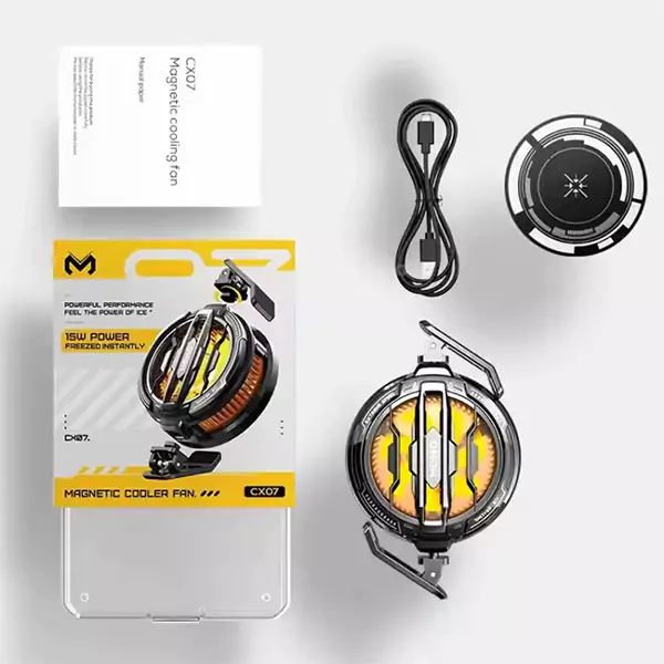 Hot 2025 New Year CX07/DLO5 Phone Cooler Mi Mo MEMO Semiconductor Ice-Free Magnetic Back Clip 2-in-1