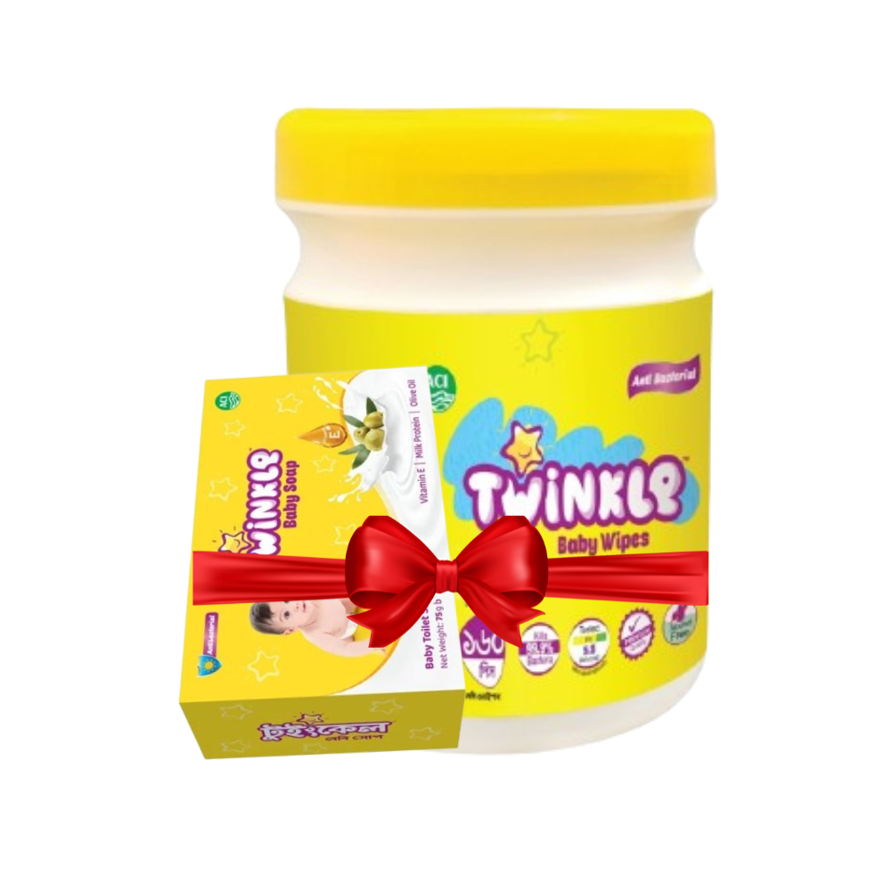 Twinkle Baby Wipes Jar 160pcs