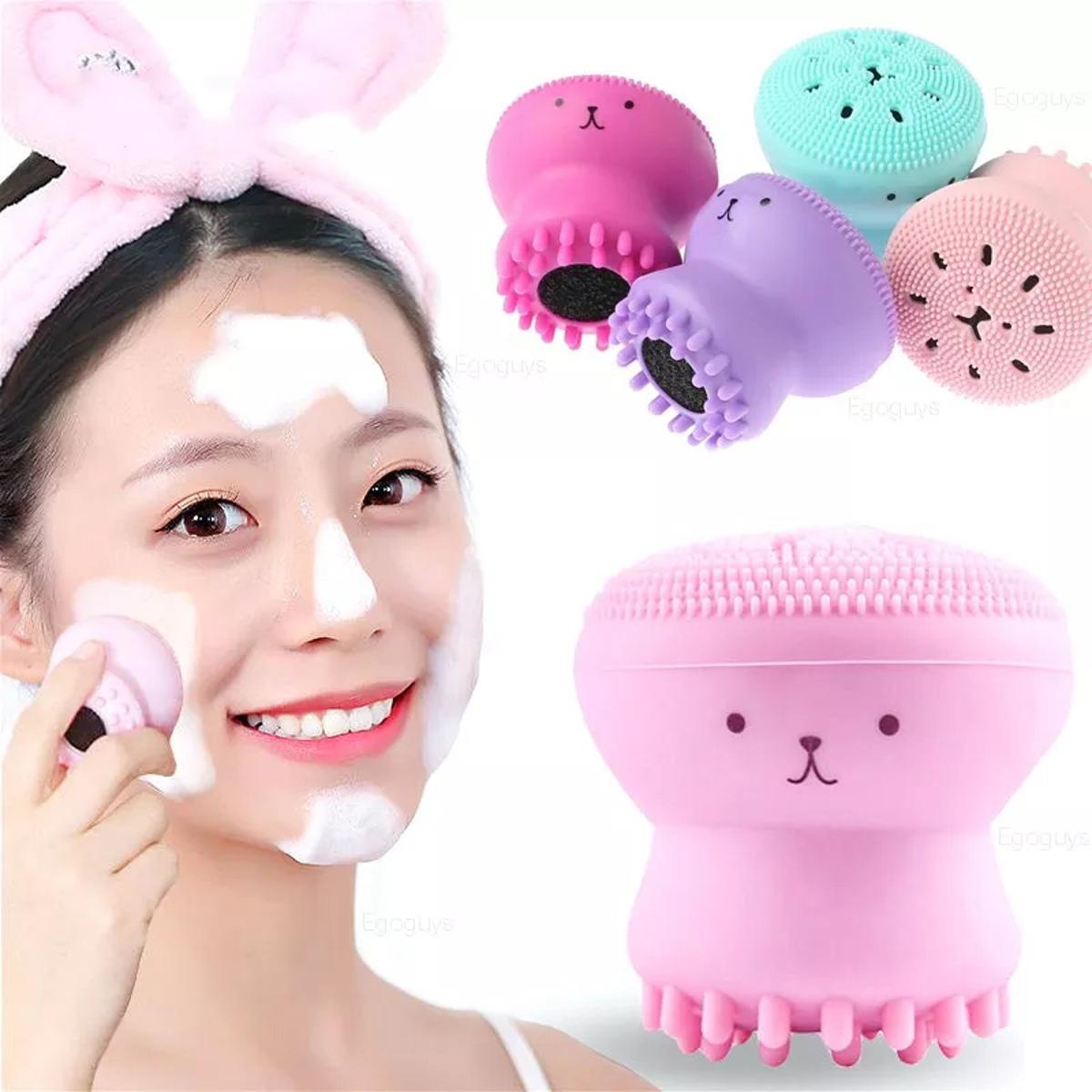 Silicone Facial Cleaning Brush For Limpiador Facial Octopus Shape Deep Pore Exfoliating Cleansing Face Brushes Skin Care