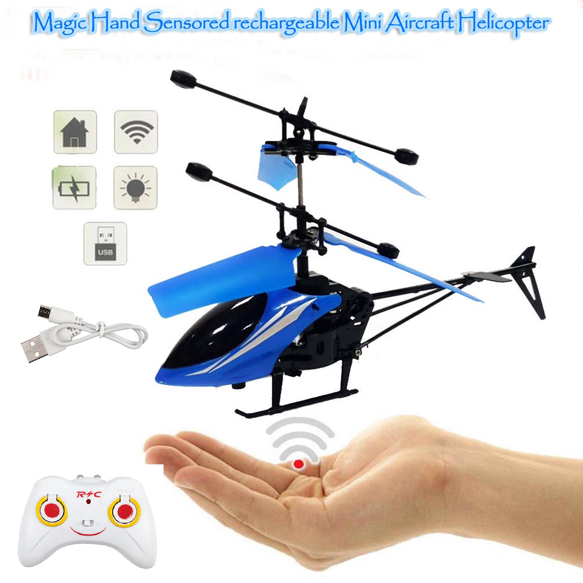 Hand Sensor rechargeable Mini Helicopter Remote Control Infrared Helicopter