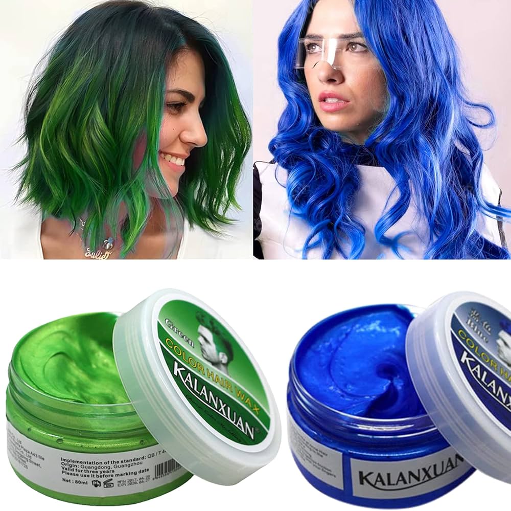 Hair Wax Colour, White Hair Spray Temporary, Temporary Hair Dye, Temporary Hair Colour Instant Styling, Natural Hairstyle Color Pomade, Styling Hair Clays for Men, Women,Party,Cosplay,Christmas 100g