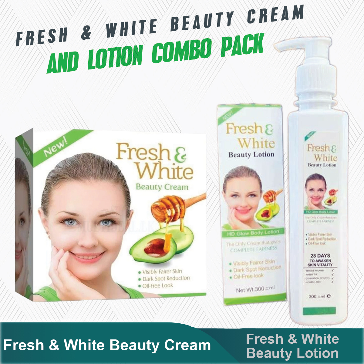 Fresh And White Beauty Combo pack (Night Cream & Lotion)