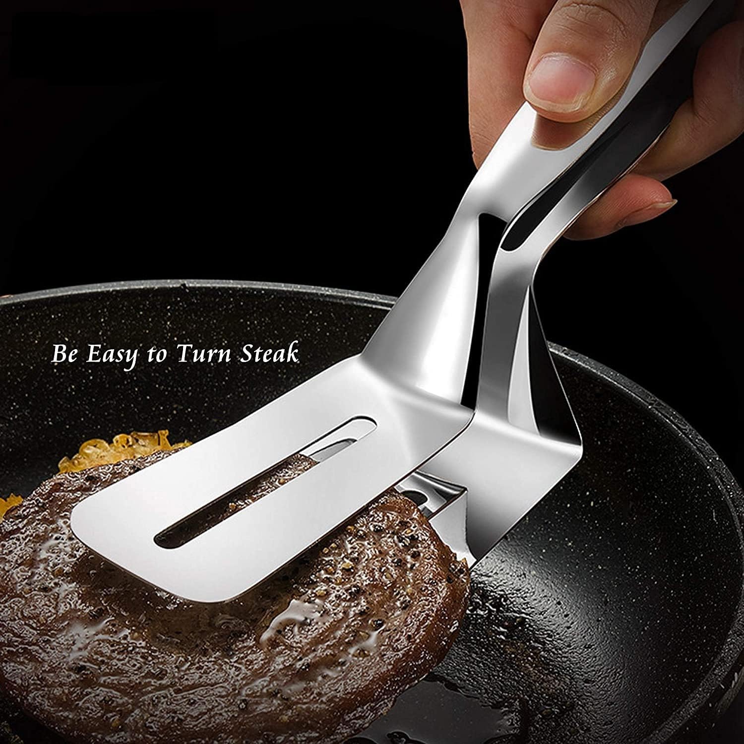 Home Pizza Steak Food Clamp BBQ Clip Grilled Fish Spatula Kitchen Cooking Tool