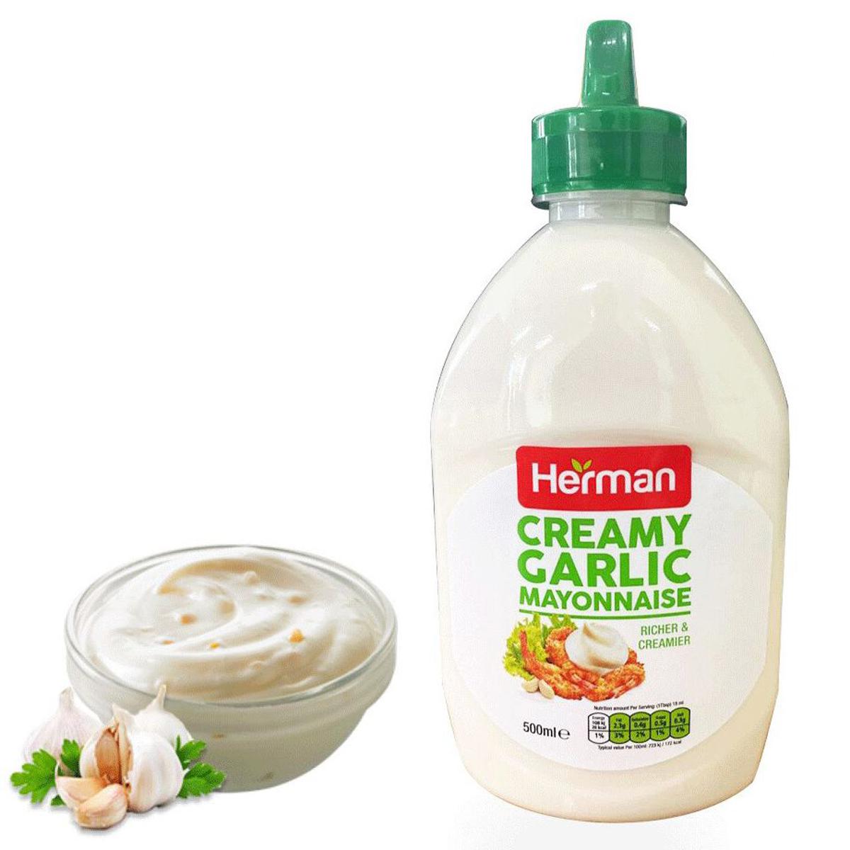 Herman - Creamy Garlic Mayonnaise,500ml