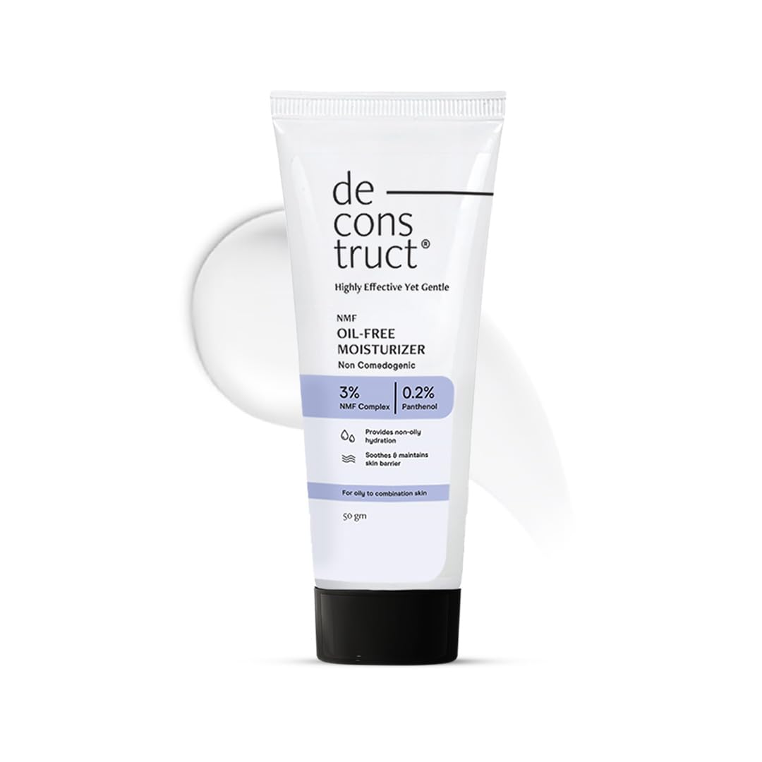 Deconstruct Oil-Free Moisturizer | Non Sticky, Lightweight, Non-Comedogenic & Fast-Absorbing | Tested for 72H Hydration | For Oily, Acne-Prone & Sensitive Skin |50g