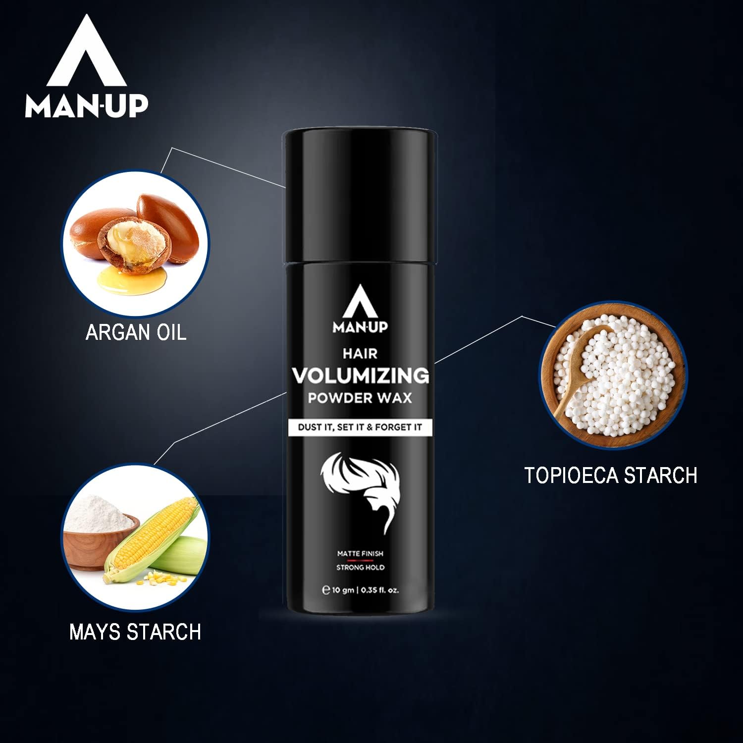 Man Up Hair Volumizing Powder Wax