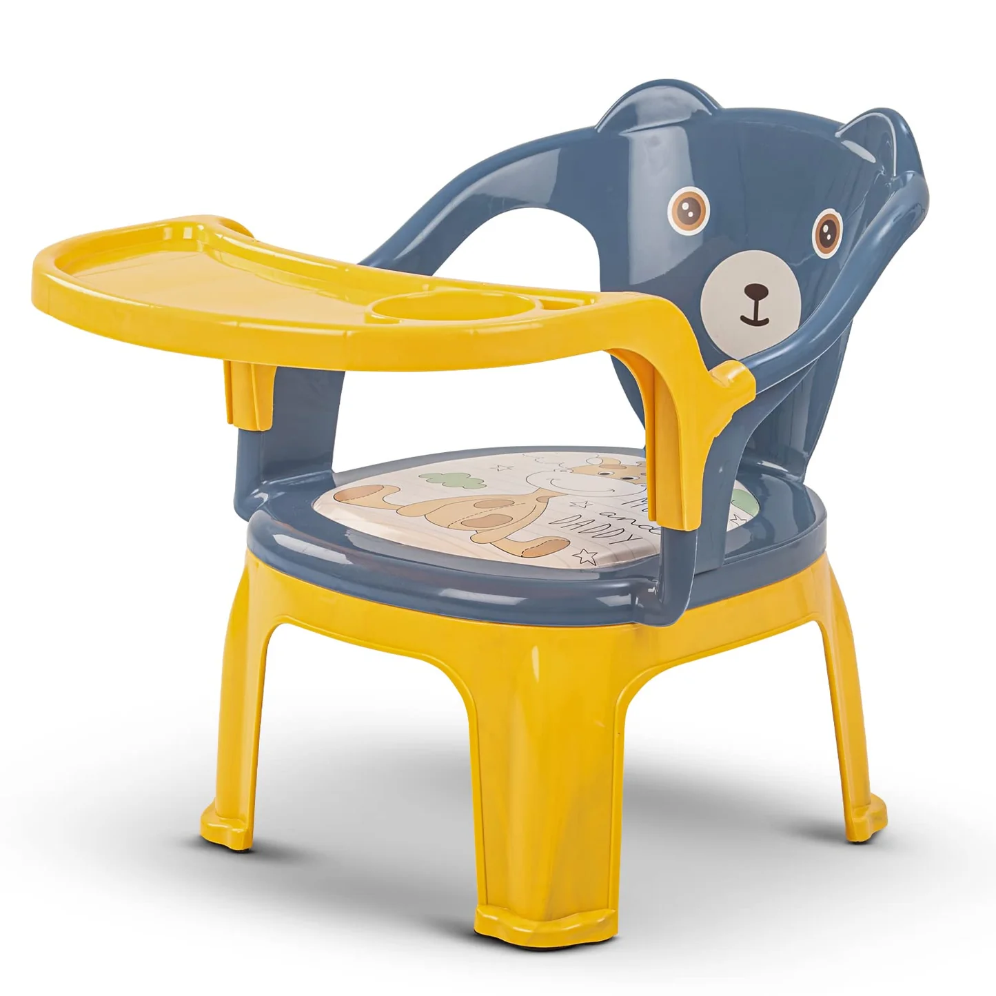 Baby Chair, with Tray Strong and Durable Plastic Chair for Kids/Plastic School Study Chair,Feeding Chair for Kids, Portable High Chair for Kids