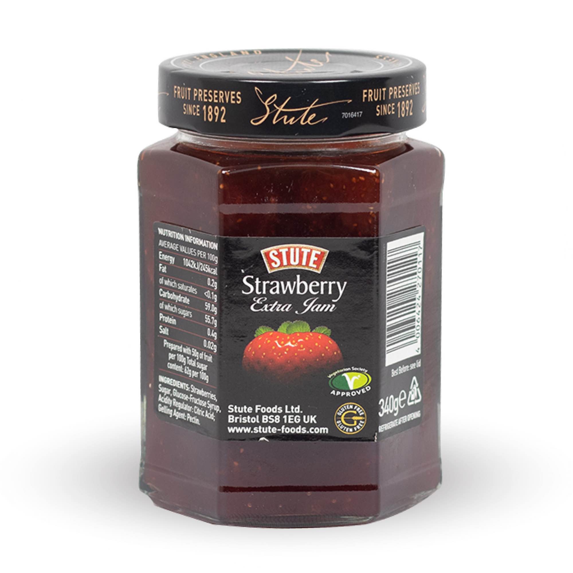 Stute Jam Regular Strawberry Extra Jam 340g