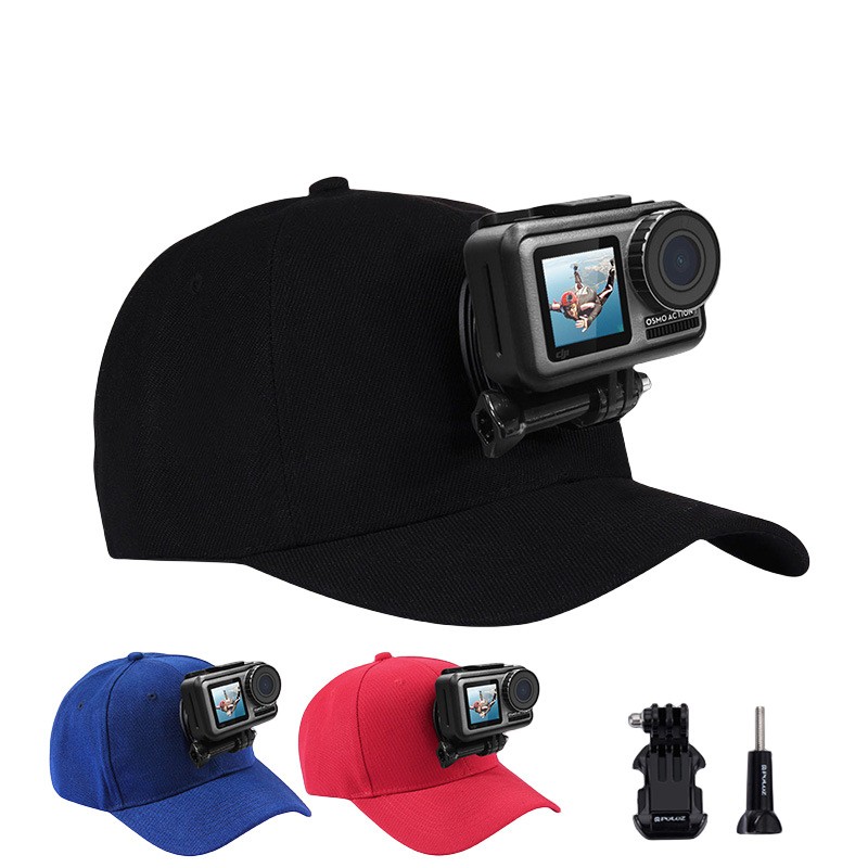 for Go Pro Accessories Canvas Baseball Hat Cap W/ J-Hook Buckle Mount Screw for GoPro HERO 9/87/6/5/4 Session Action Camera