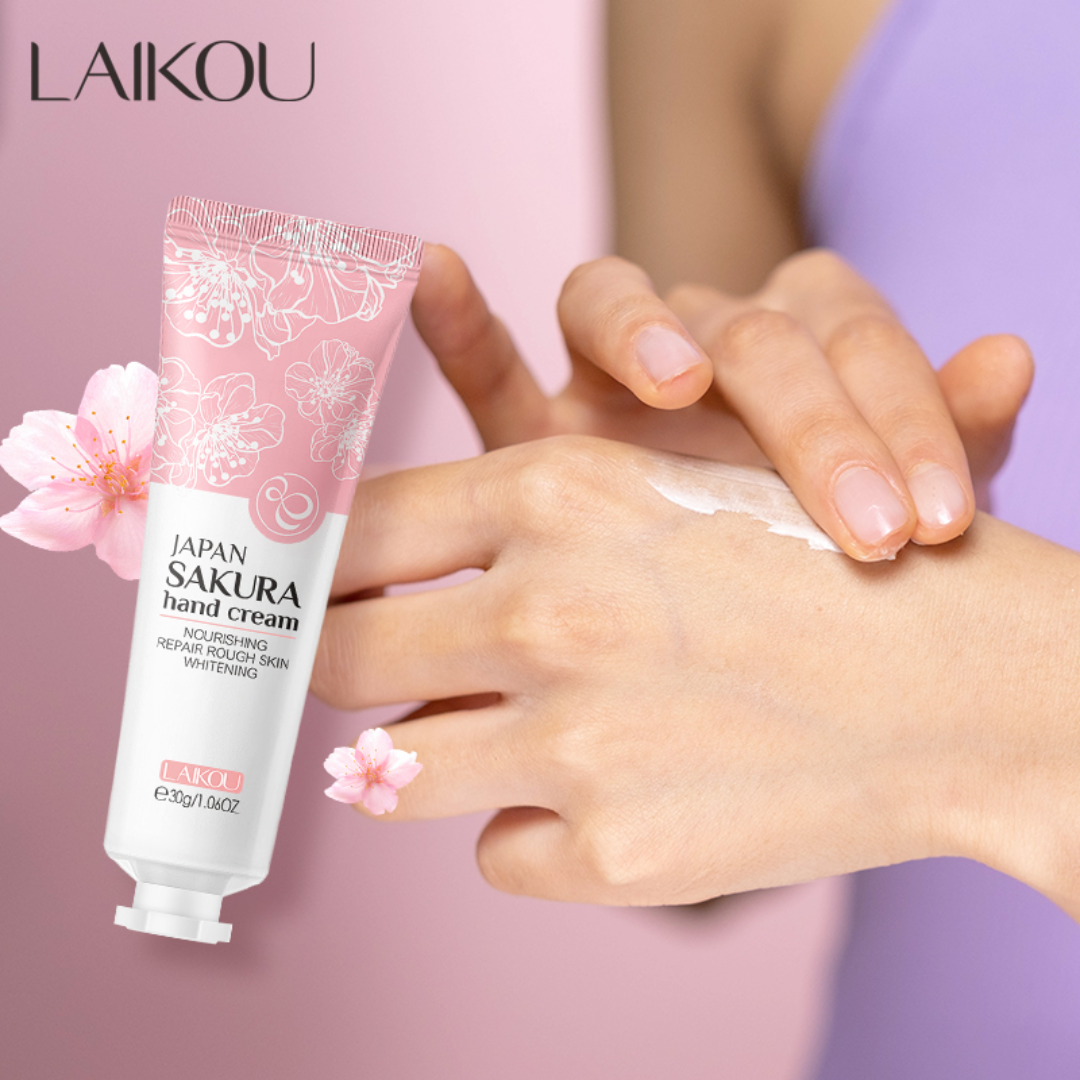 LAIKOU Sakura Hand Cream 30g Moisturizing Softening And Smoothing for Hands