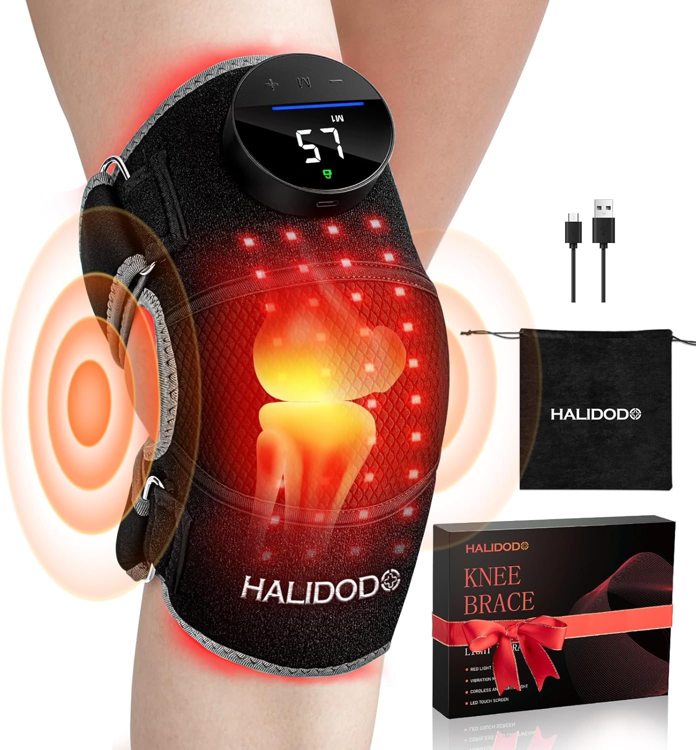 Cordless Heated Knee & Joint Massager – Touch Screen Control