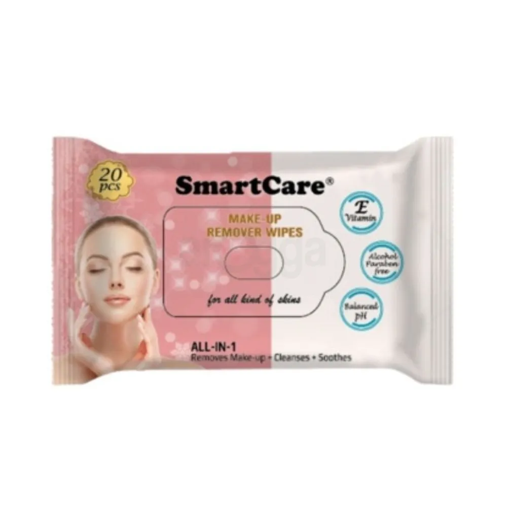 Smart Care Makeup Remover Wet Wipes-20 Pcs