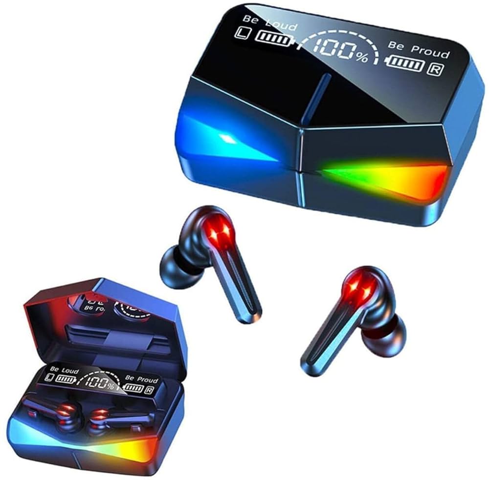 M28 TWS Bluetooth 5.3 Gaming Earbuds – Dual Mode Wireless Sports Headset with LED Display & Smart Touch Controls