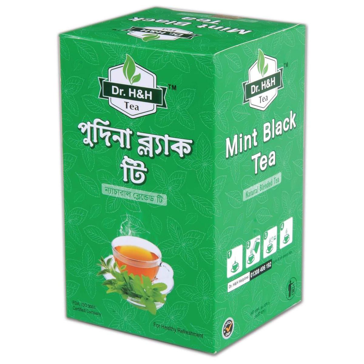 Dr. H&H Mint Black Tea - 30 Tea Bags 60Gm