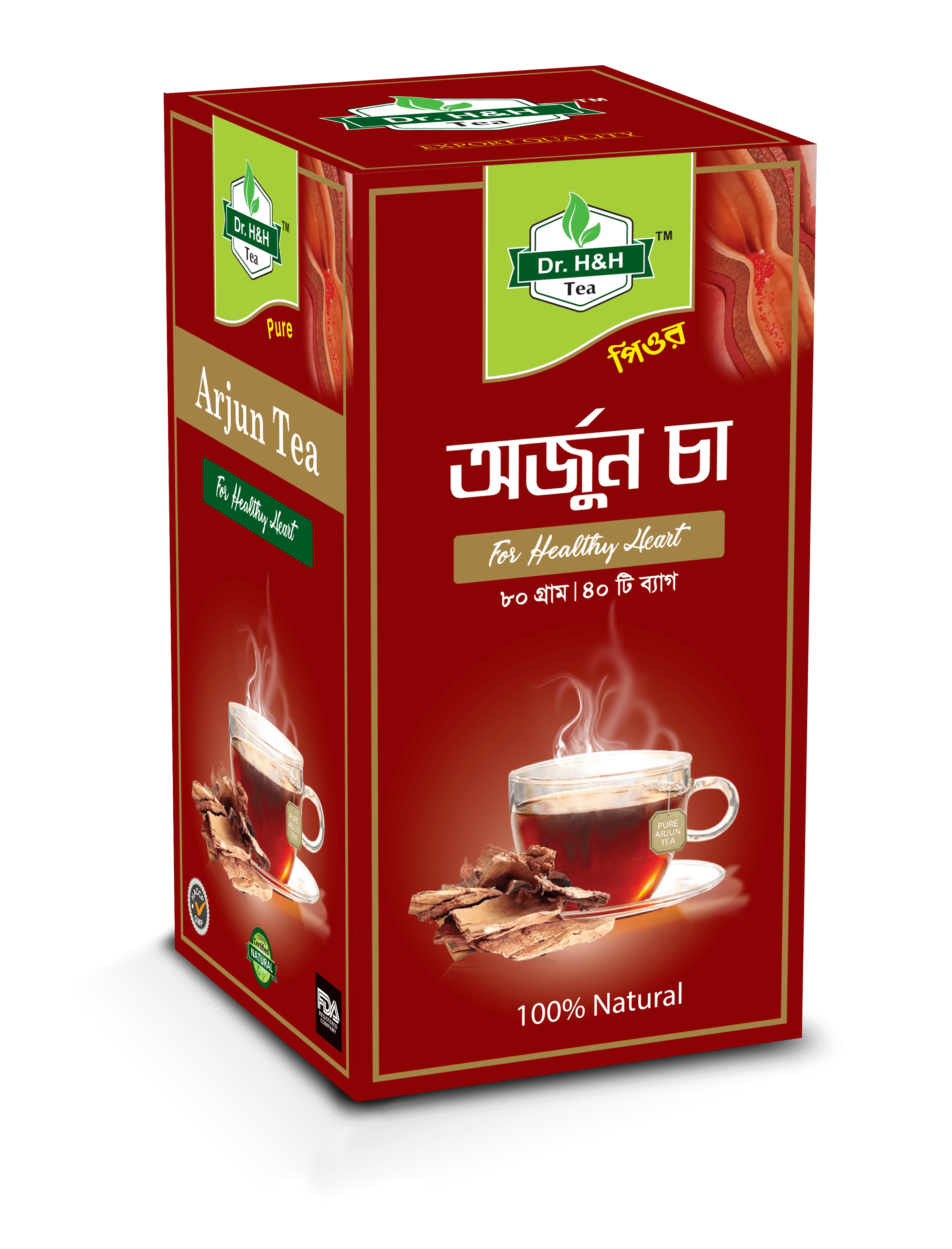 Dr. H&H Arjun Tea - 40 Tea Bags 80gm