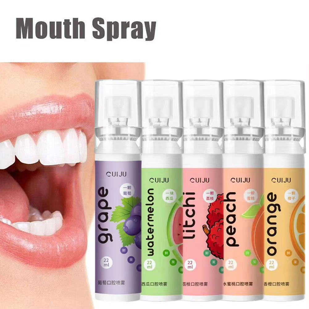 Oral Care Fruity Fresh Breath Mouth Spray Portable Refreshing Mint Mouth Perfume Breath Freshener Spray for Bad Breath