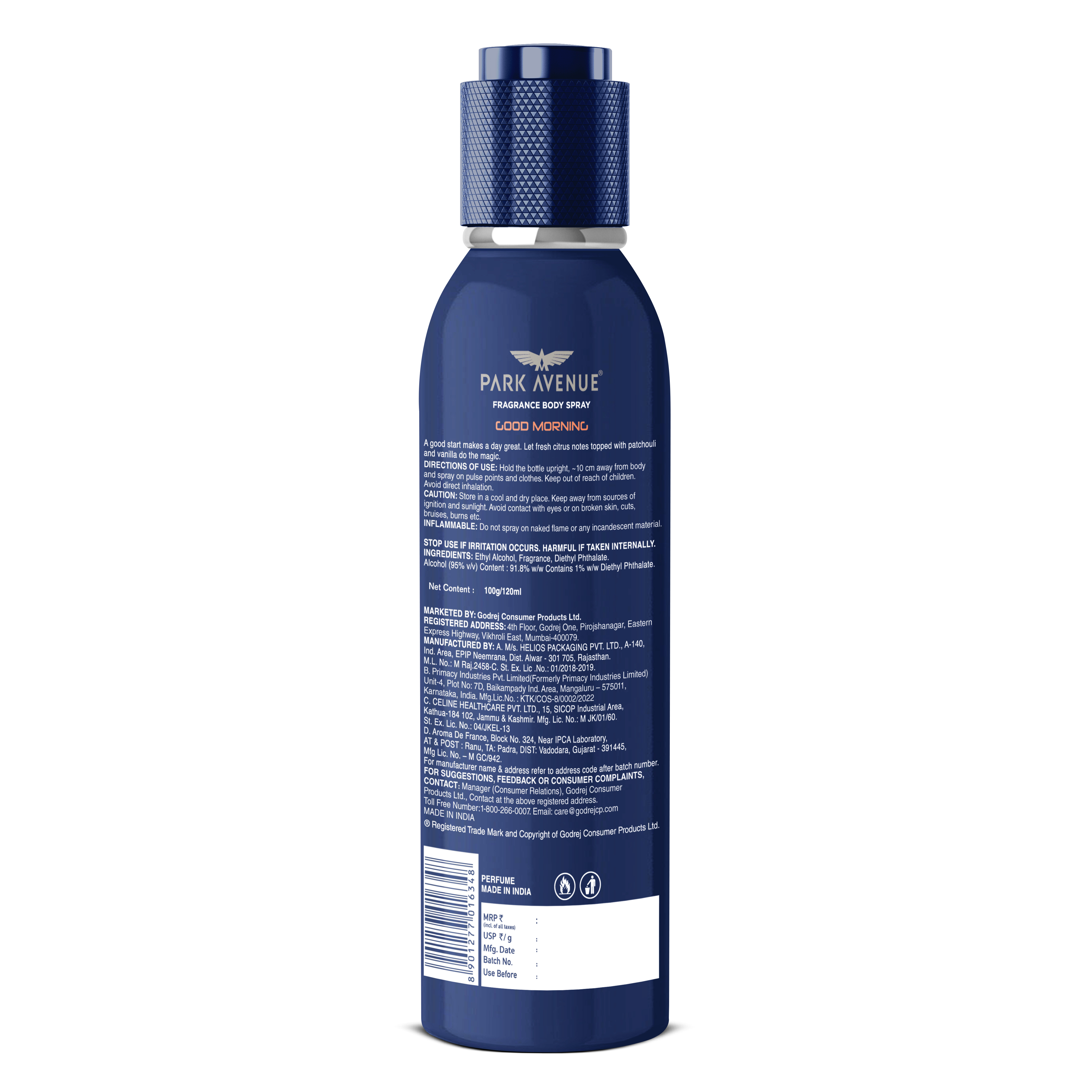 Park Avenue Good Morning Perfume Intense Body Spray - 120ml