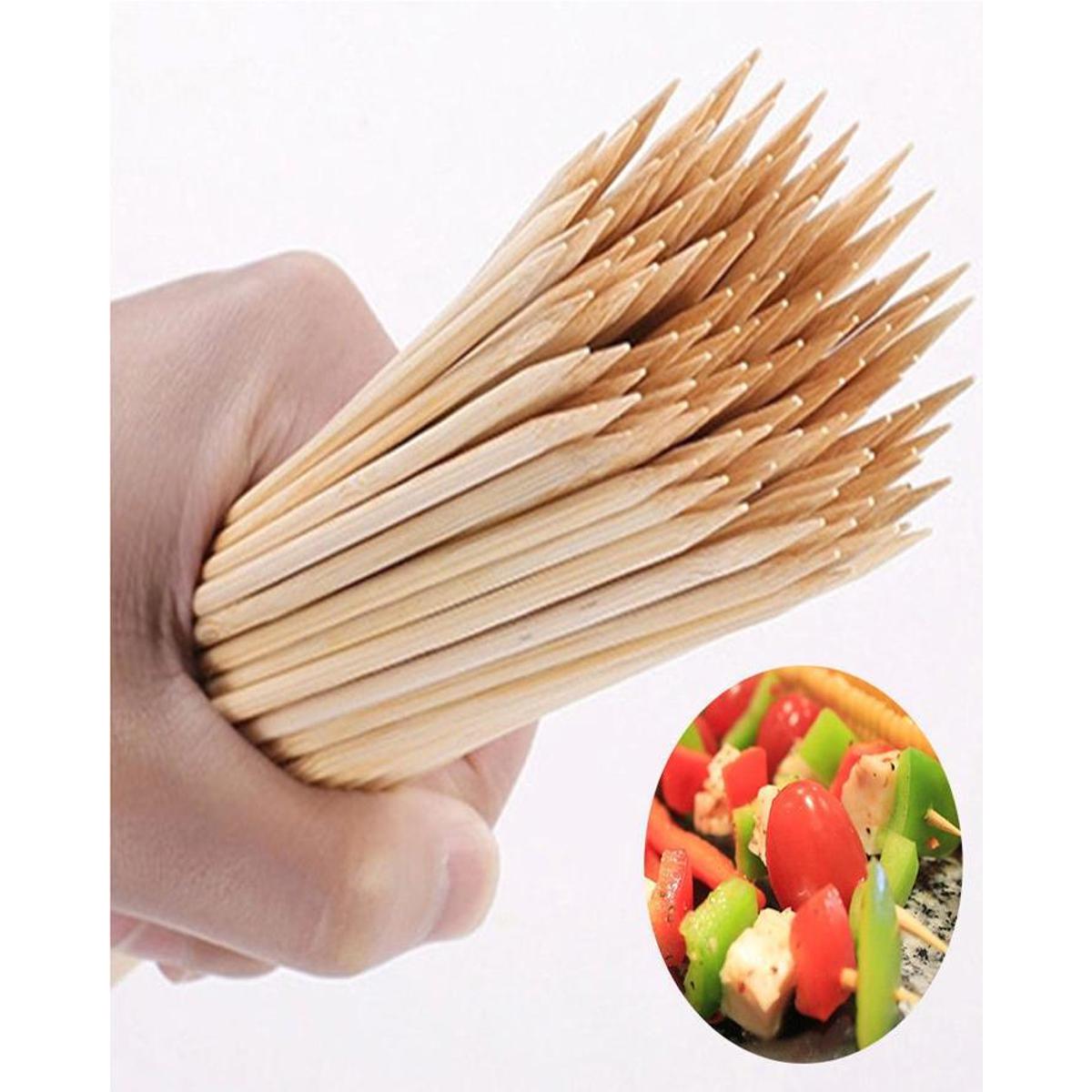5-In-1 Combo Offer 13 inch BBQ Machine+12 Pieces BBQ Stick+2 Pieces Silicone Oil Brush+Steel Food Clip+Bamboo Shashlik Stick 8 inch 1 Pack