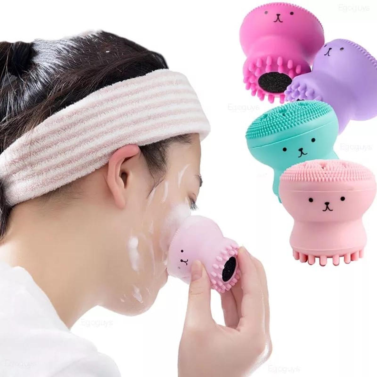 Silicone Facial Cleaning Brush For Limpiador Facial Octopus Shape Deep Pore Exfoliating Cleansing Face Brushes Skin Care