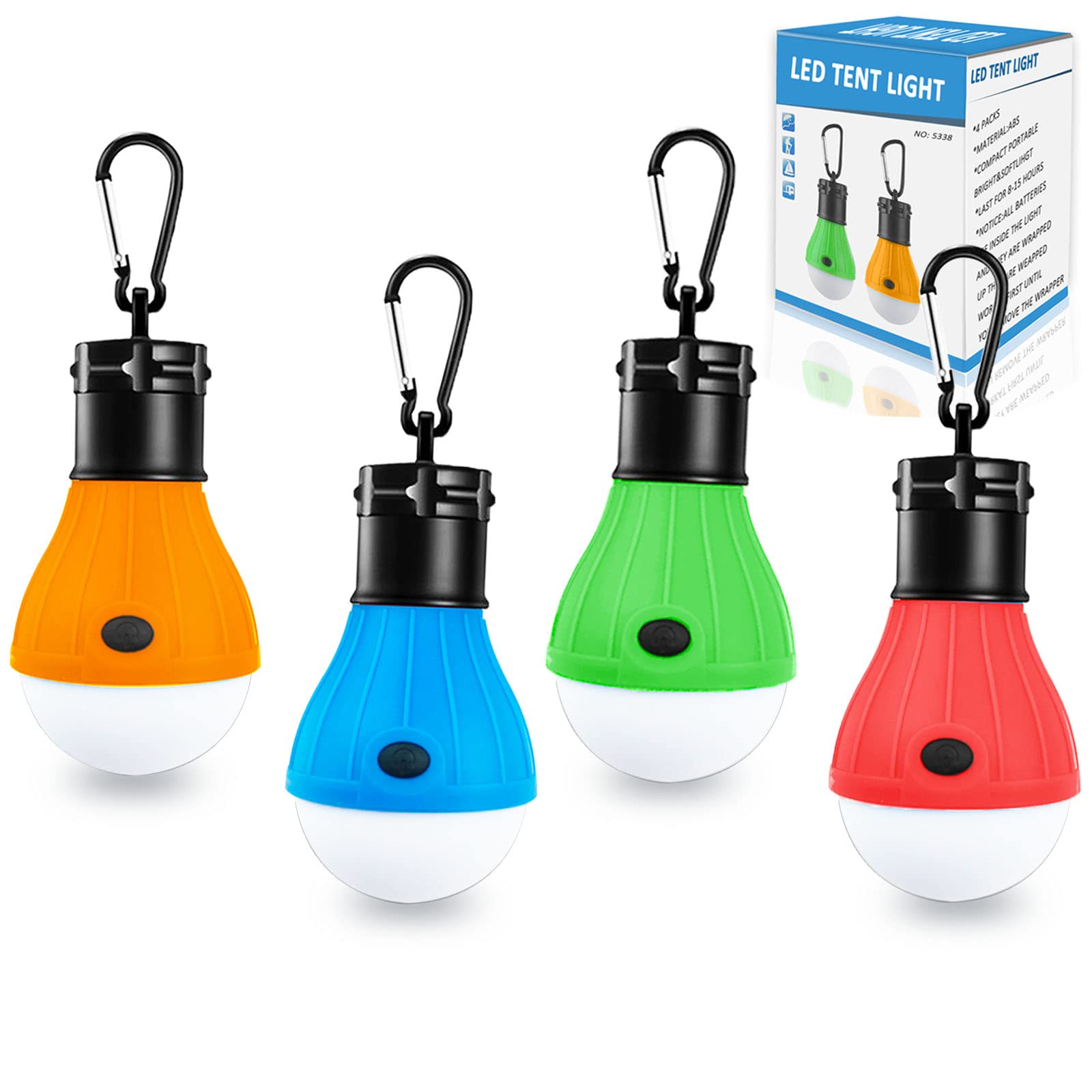 Outdoor Camping Tent Light Portable Lantern LED Bulb Outdoor Hanging Soft Light SOS Emergency Travel Lamp Use AAA Battery