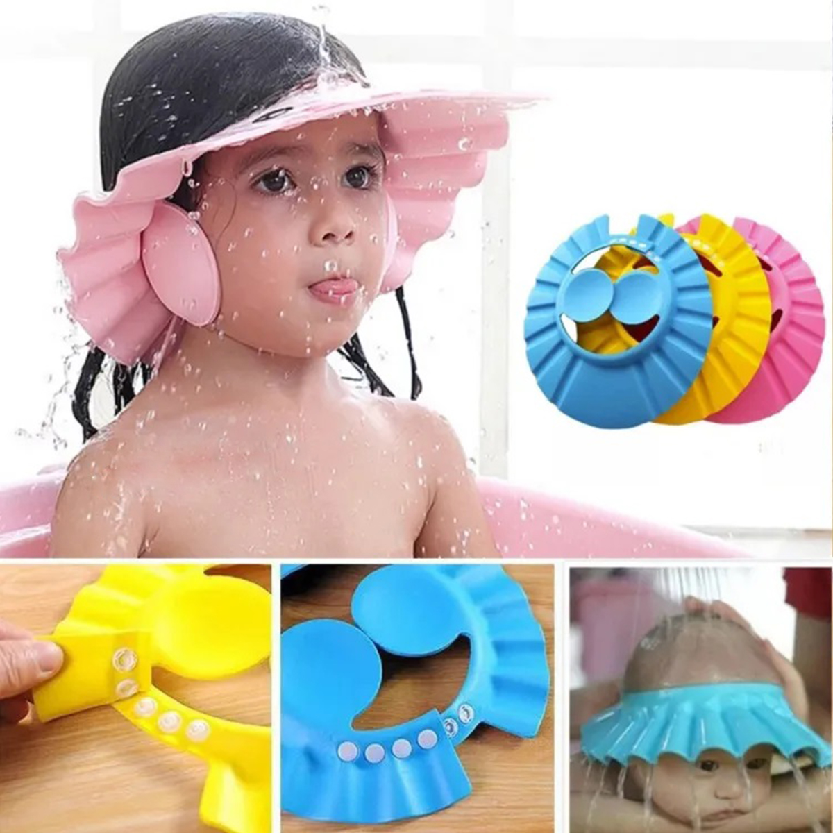Adjustable Baby Shower Cap 0-6 years old
