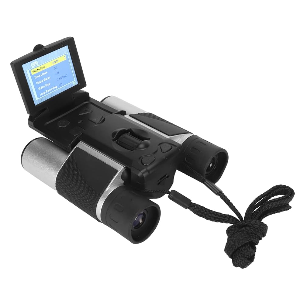 Digital Binoculars with Camera & Video Recording 10x Zoom High Clear CMOS Night Vision Portable Camera Binoculars for Adults