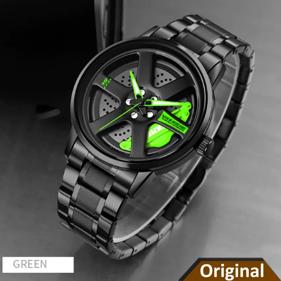 Inspired by SK 1787 rotation wheel stainless steel clock for men - Elegant and Refined - Modern Vibe - Express Style