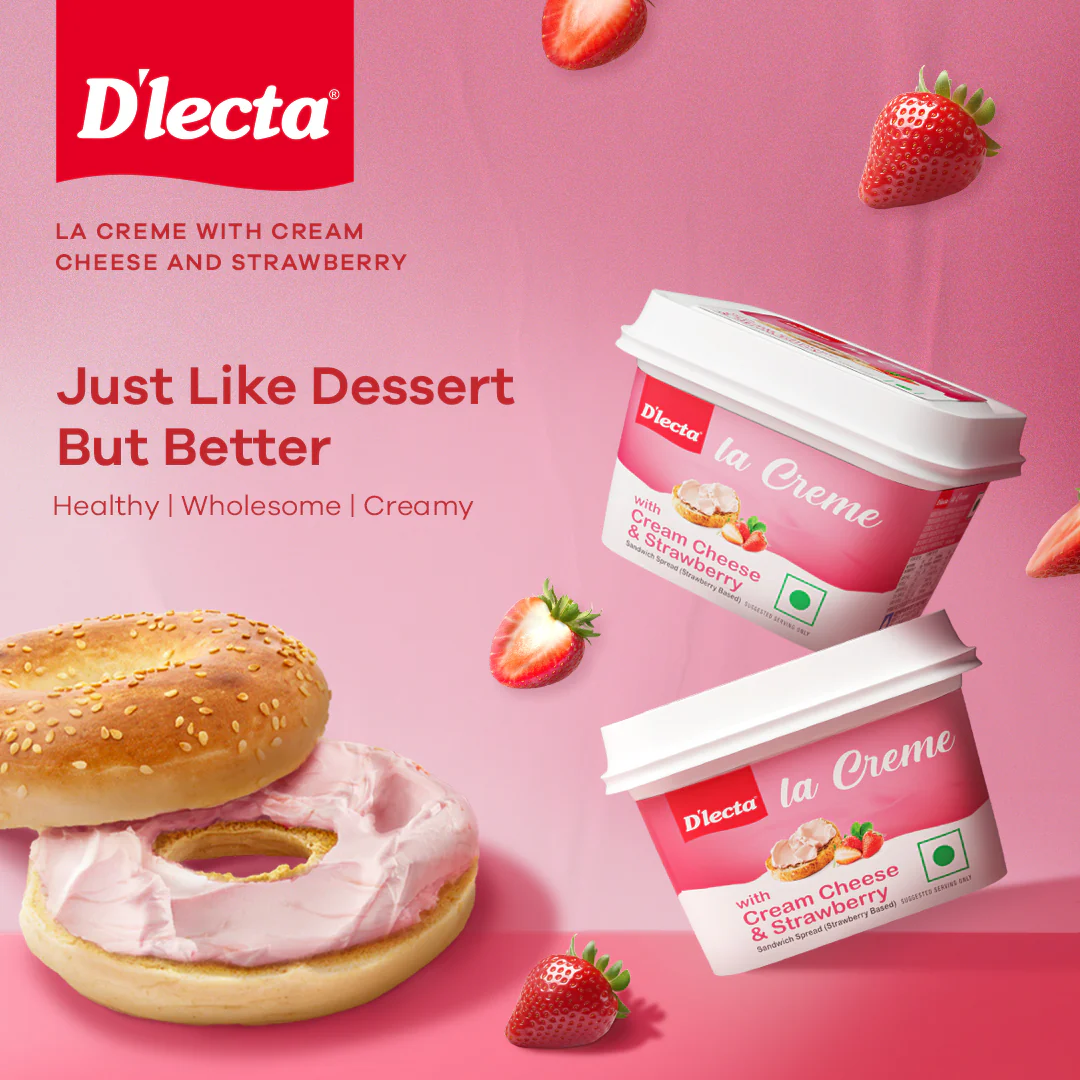 D'LECTA La Cream- With Cream Cheese & Strawberry