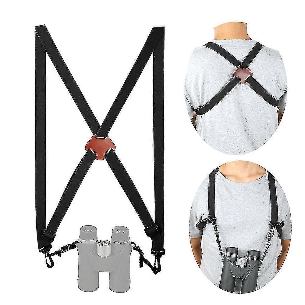 X-Shaped Harness Strap Adjustable Binoculars Carrier Elastic Durable Shoulder Straps Optics Accessories for Binocular