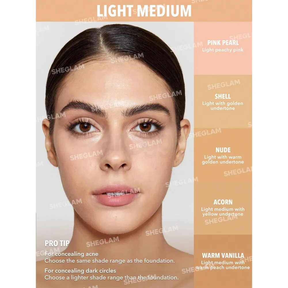 SHEGLAM Perfect Skin High Coverage Concealer (Acron)