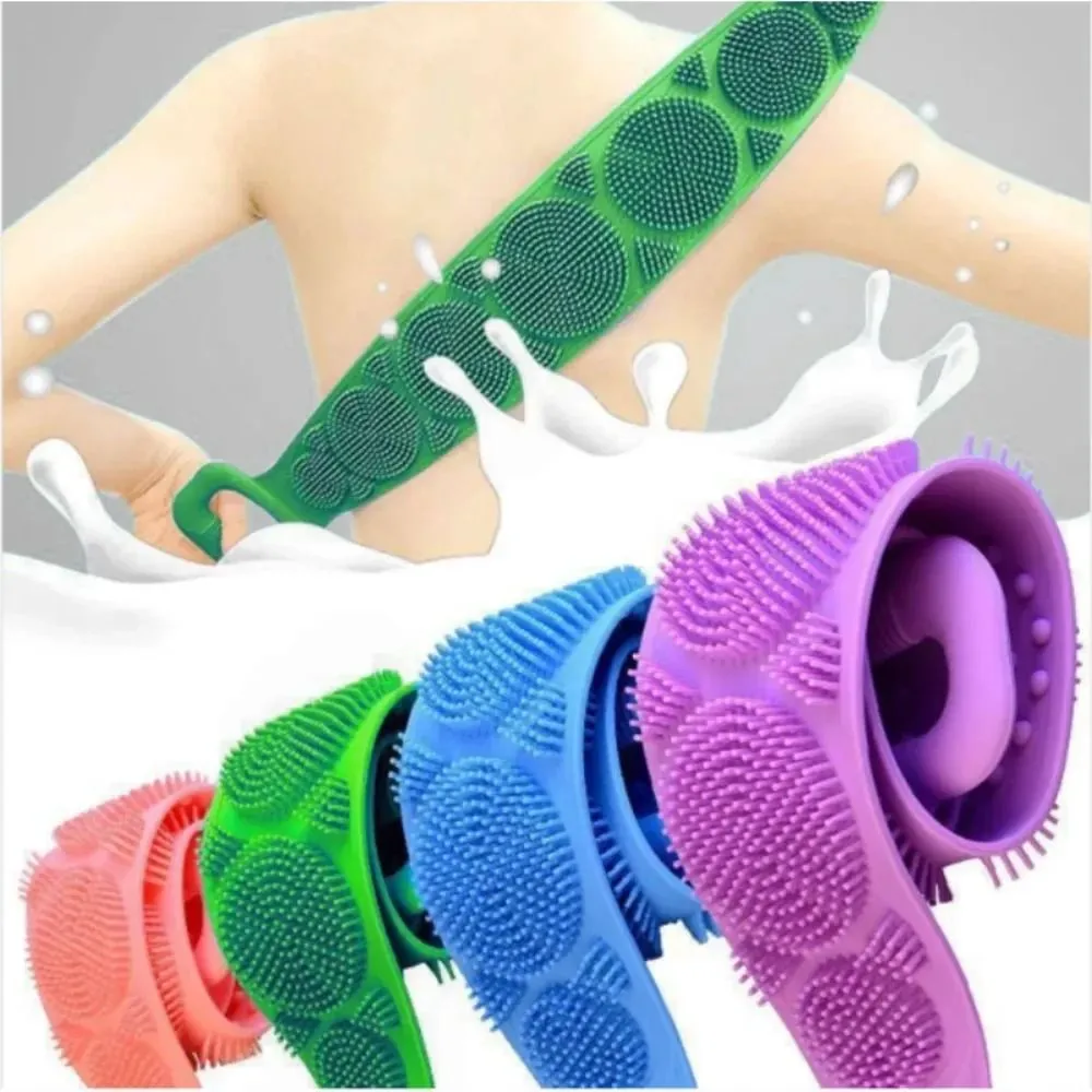 1Pcs Back Scrubber for Shower,Silicone Bath Body Brush,Exfoliating & Deep Clean,Silcone Body Scrubbers,Comfortable Massage for Your Skin