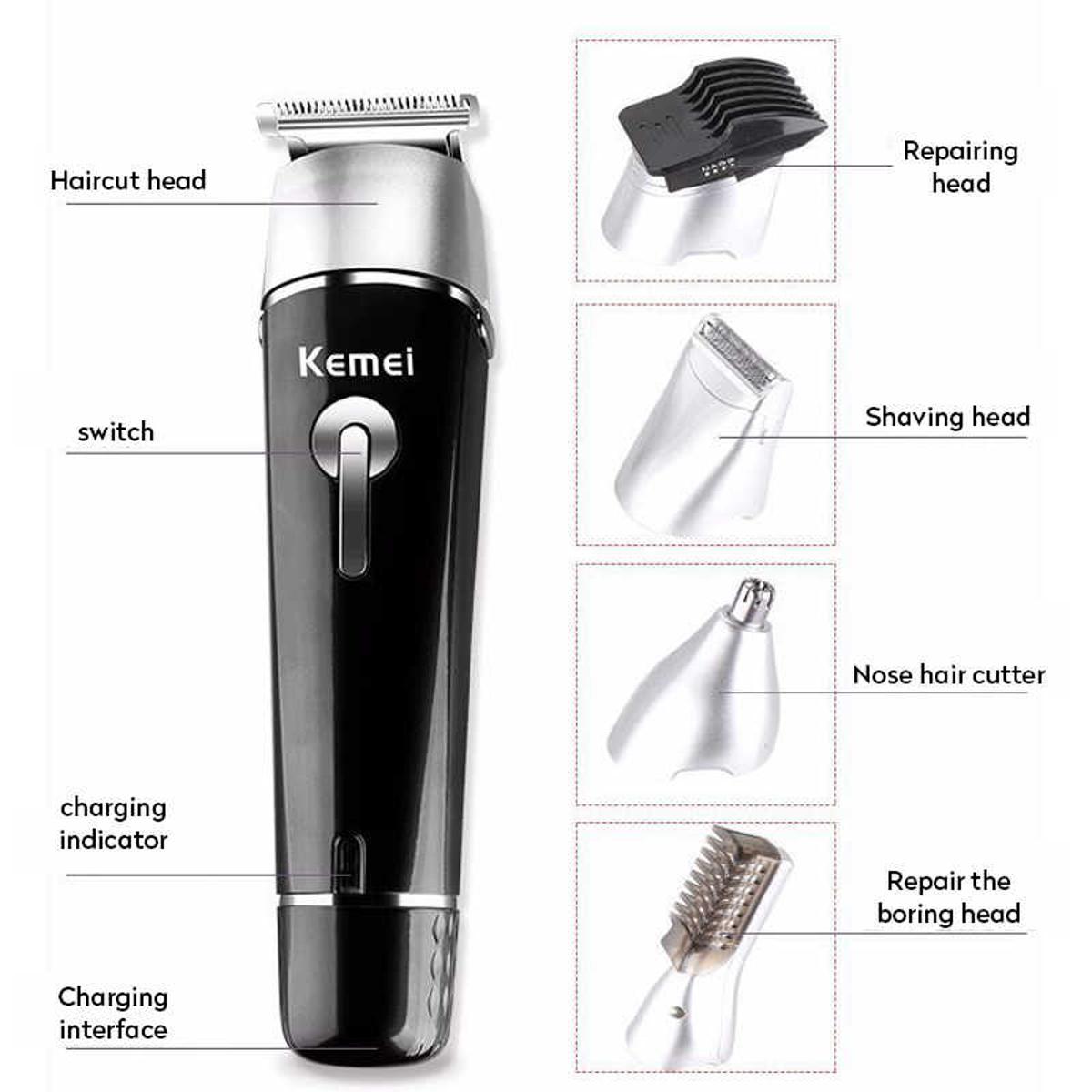 Kemei KM-1015 Professional 10 in 1 Super Multi-grooming Kit Shaver Trimmer for Men