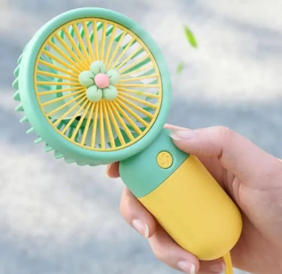 Portable Mini Rechargeable Travel Fan For Indoor And Outdoor Use Handheld 3 Gear Speed Desktop Fan Stylish Fan – Travel Fan, Mini Fan Body, USB Charging, Perfect for Outdoor & Indoor Use By Pucxo