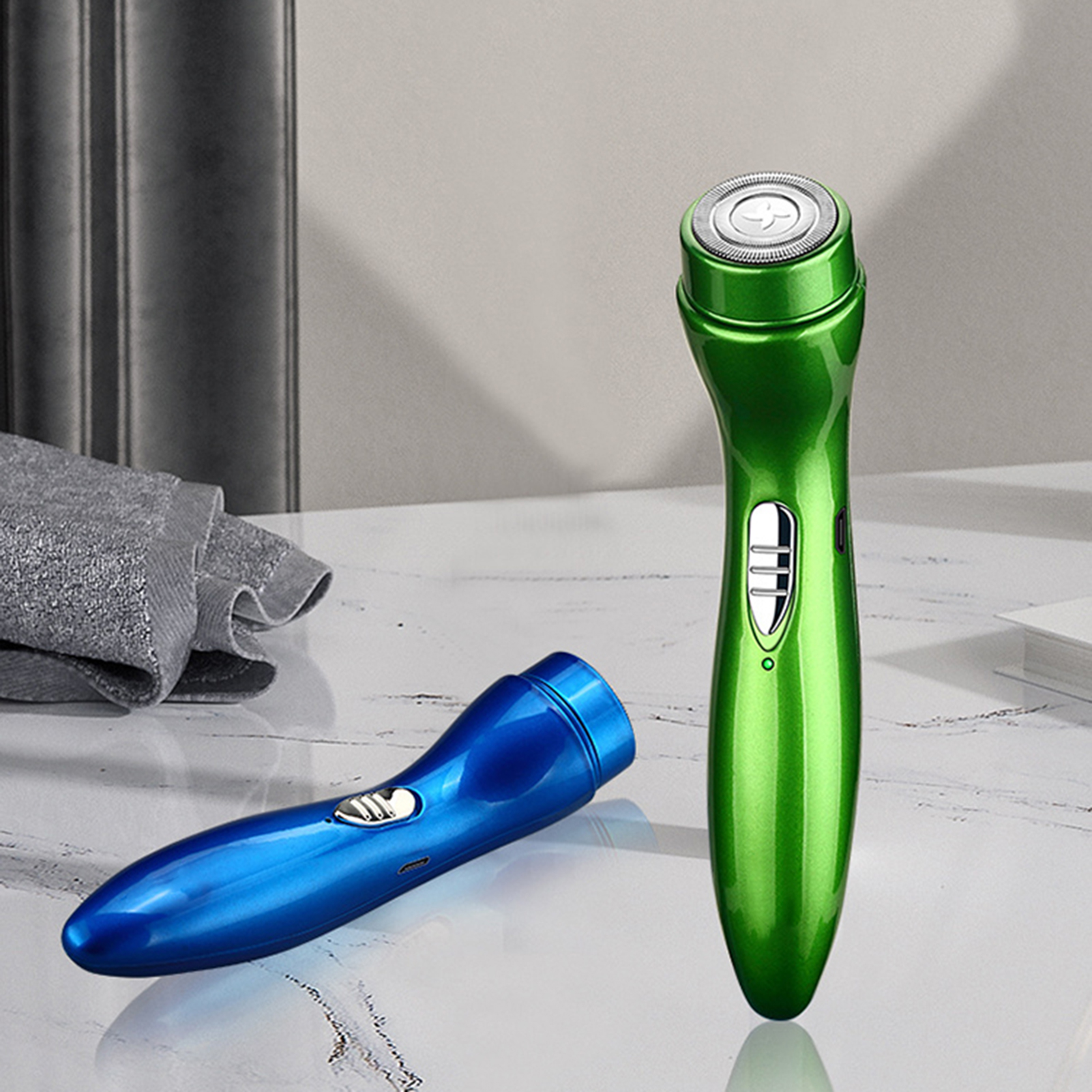 【Customizable】 1 Pcs Electric Men Shaver Mini Portable Whole Body Depilator Hair Remover Trimmer
