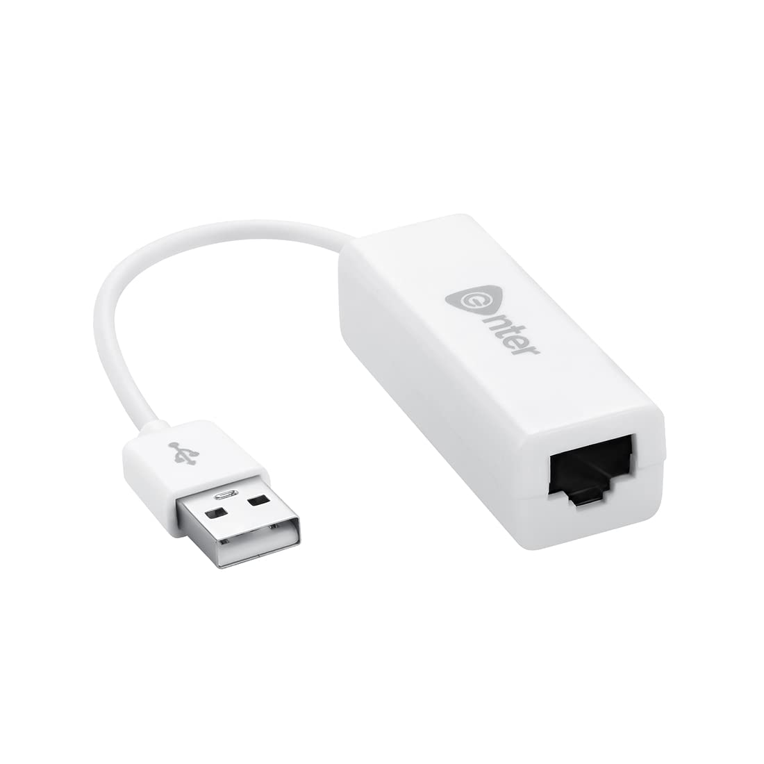 USB 2.0 Fast Ethernet Adapter 10 / 100 Mbps Lan Card - White