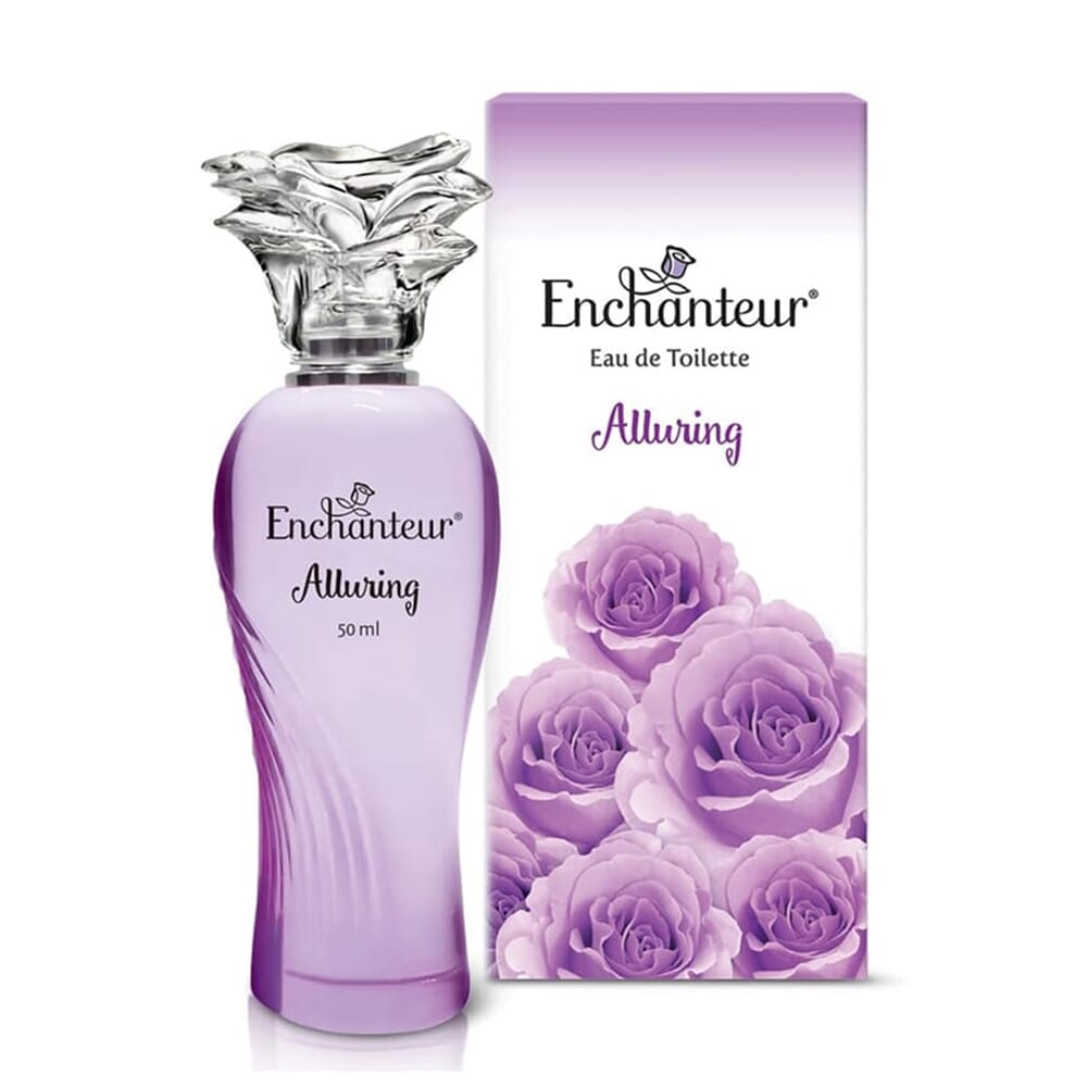 【New and Improved】 Eau de Toilette 50ml - Alluring + Free gift splash picnic wet tissue pack