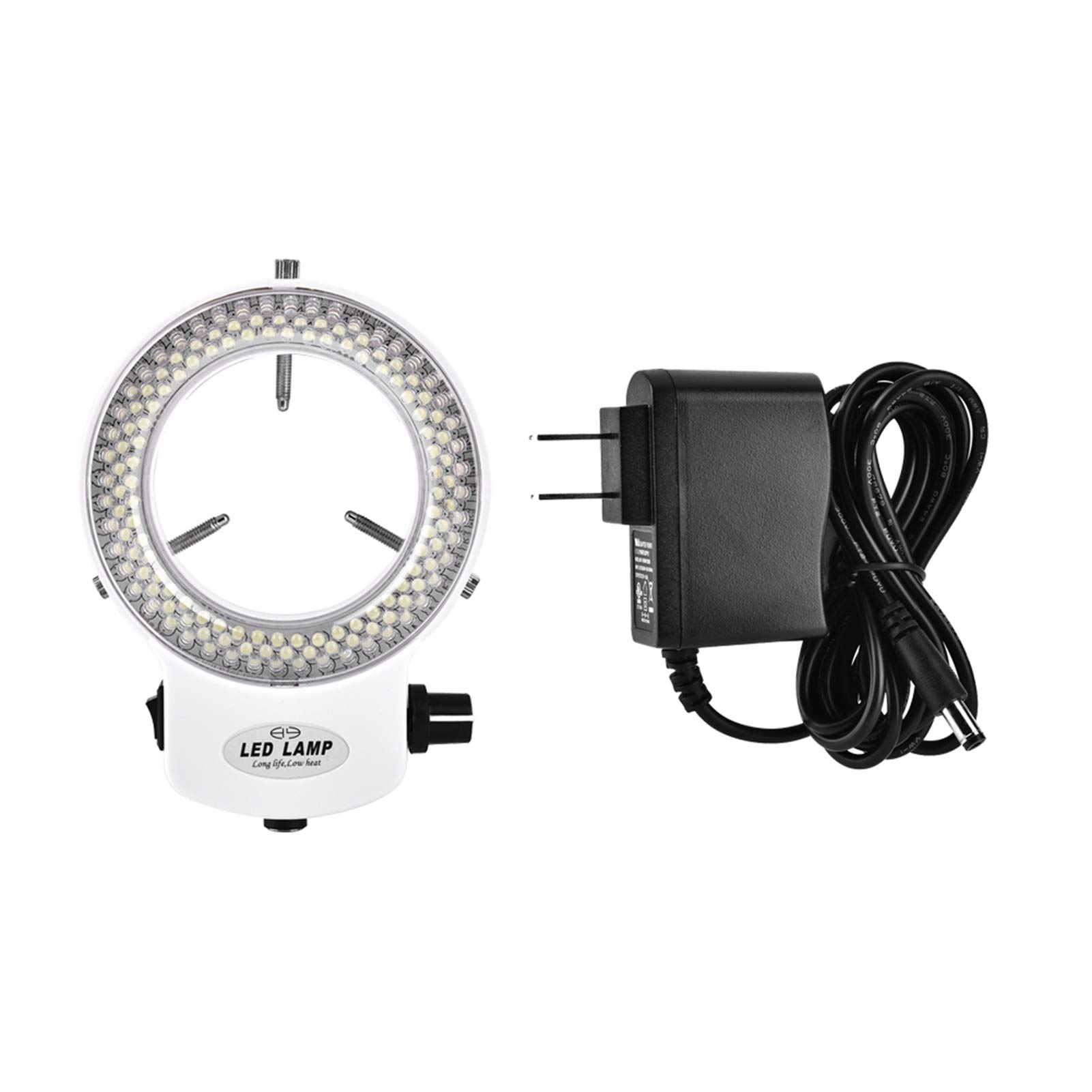 Microscope LED Ring Light Illuminator Lamp For Microscope Circle Light Industrial Microscope Camera Light source EU Plug