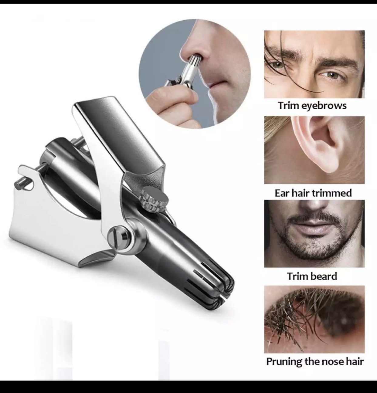 Nose hair trimmer for men Nose Manual Trimmer Mini Nose Trimmer