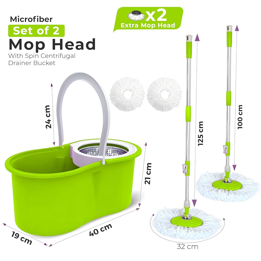 Microfiber 360 Degree Regular Rotary/Spin Mop Floor Cleaning Mop_RM-9623