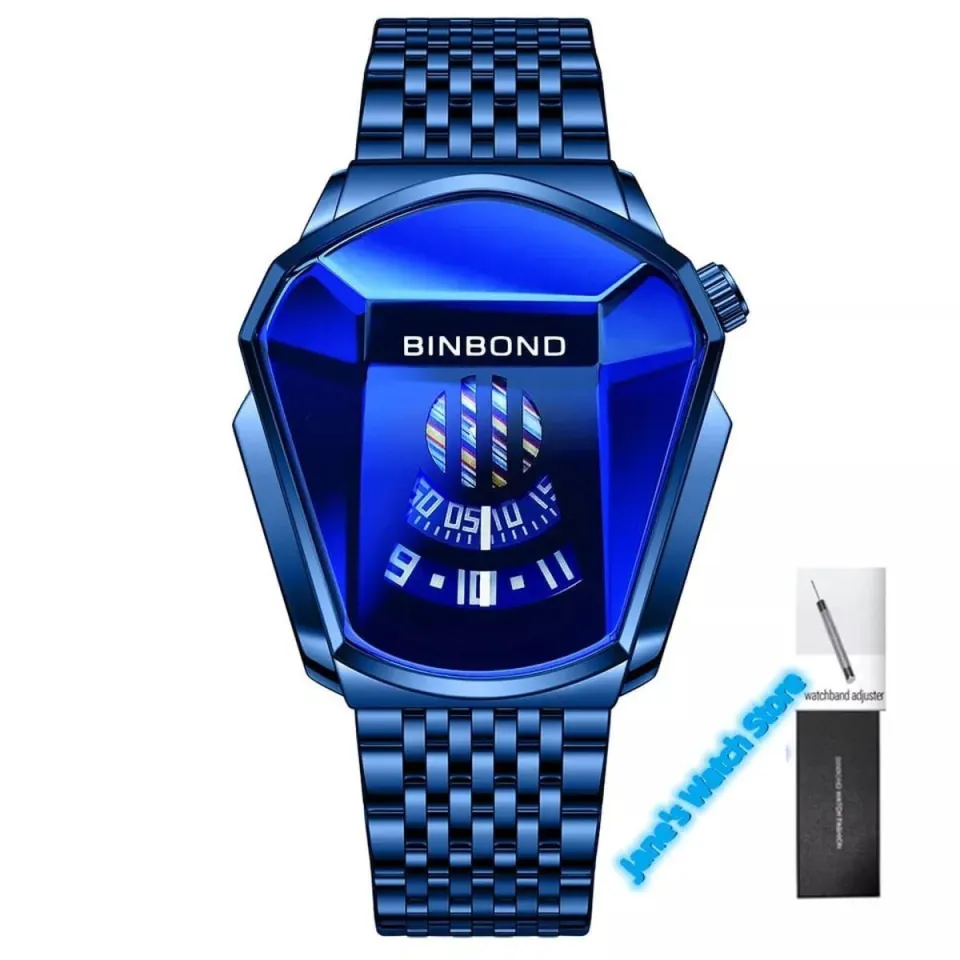 BINBOND New Quartz men's watch trend market watch style locomotive concept watch men