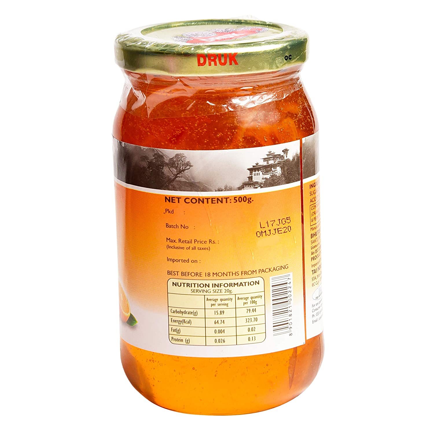 Druk Orange Marmalade Jam- 500gm